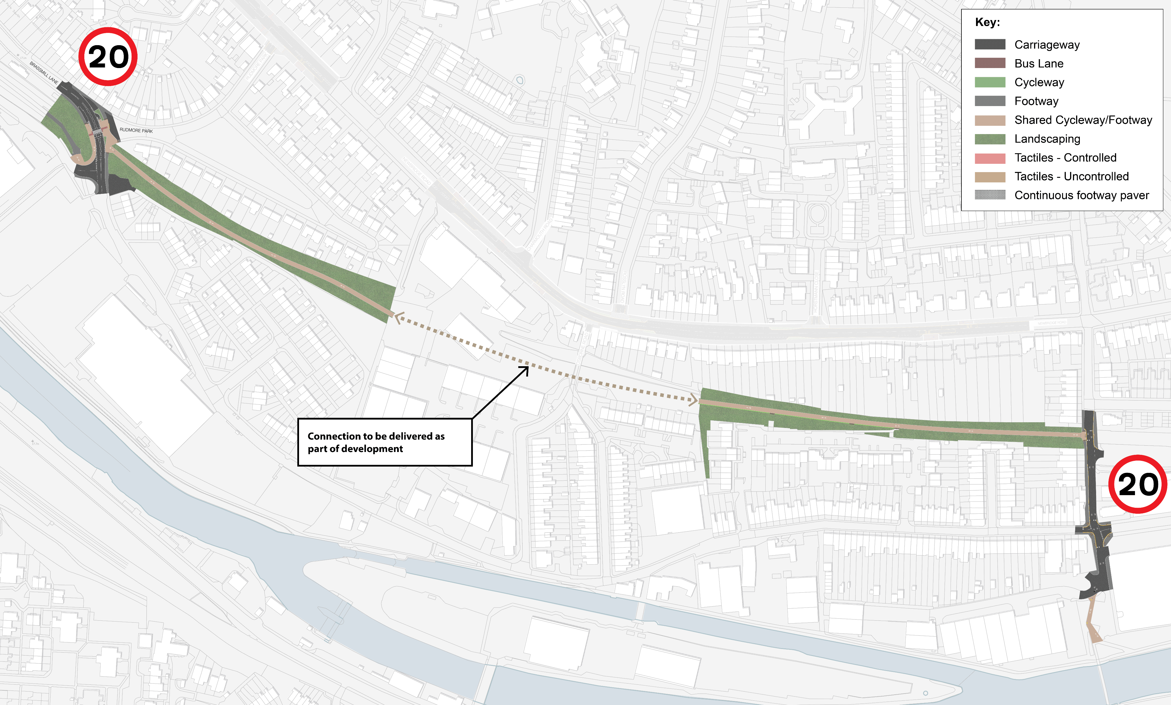 Brassmill Lane and Station Road map